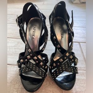 Paprika stiletto high heel shoes